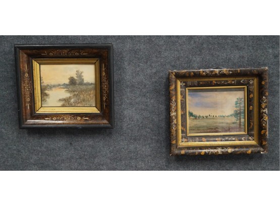 Two 19th C. Watercolor Landscapes