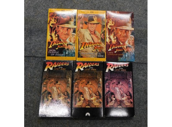 Indiana Jones VHS Tapes