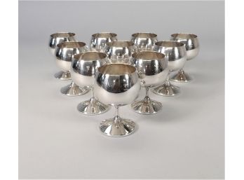 10 Gorham Silver Plated Cups/glasses