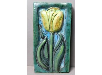 Vintage Original GOFF Art Tile Tulip