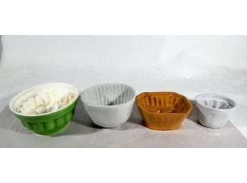 Group Of Four Antique Cake Molds