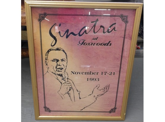 Framed Picture Of Frank Sinatra At Foxwoods 1993