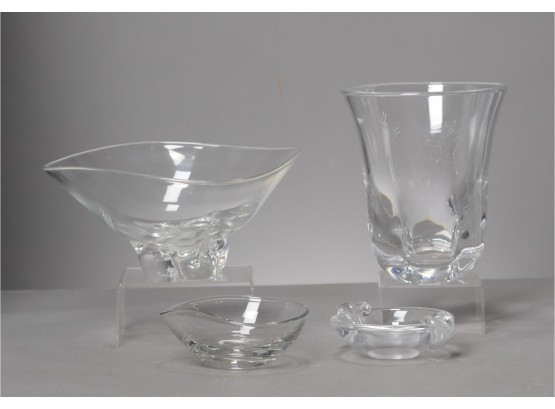 Four Vintage Lead Crystal Glassware