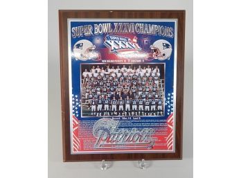 New England Patriots Super Bowl XXXVI Champions Team Photo