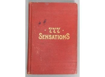 Antique 1897 Book '777 Sensations' 1st Edition