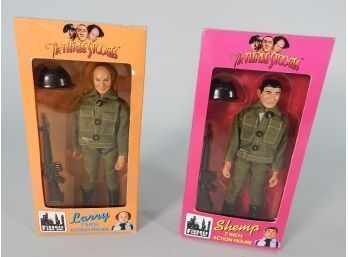 Pair Of 3 Stooges Action Figures