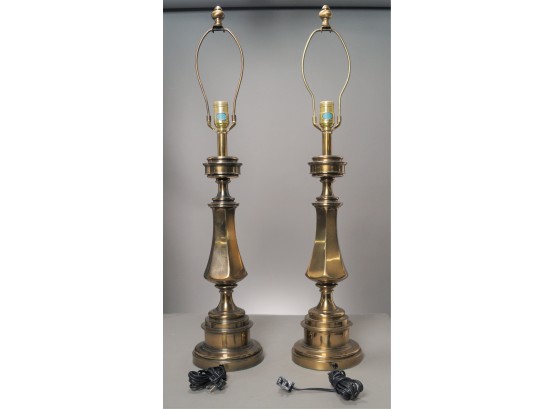 Two Vintage Brass Lamps