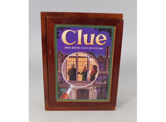 Clue Board Game Vintage Wooden Box 2009