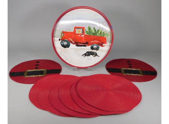 Holiday Tray And Placemats