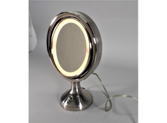 Sharper Image Table Top Lighted Mirror