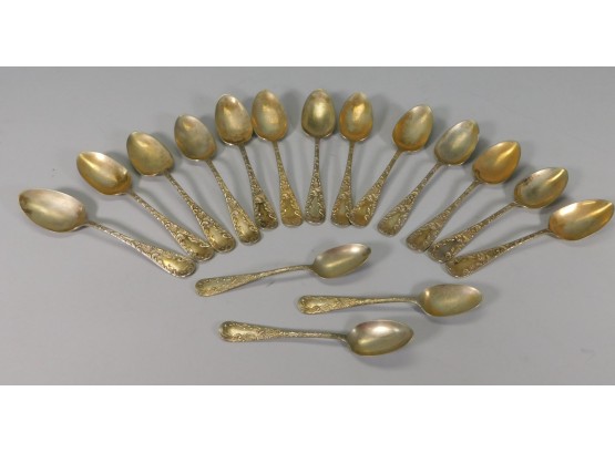 Lot Of Spoons Marked A.I. Coin Silver Co.