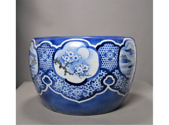Asian Inspired Ceramic Planter