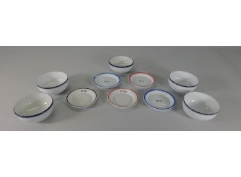 Lot Of Small Bowls And Plates