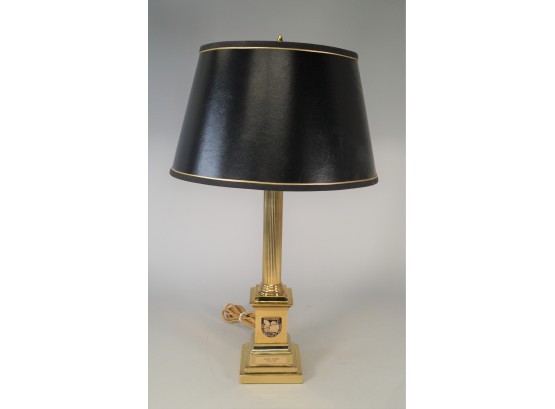 Dartmouth College Brass Lamp With Shade