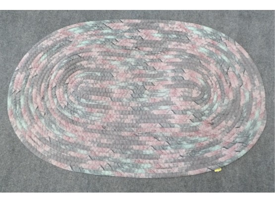Cotton Multi- Colored Throw Rug