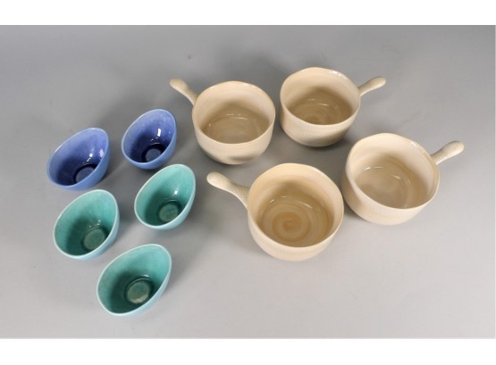 4 Sango Soup Bowls & 5 ASA Selection Small Cups