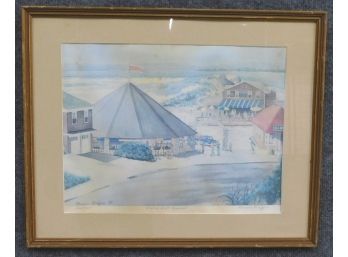 Margue Kniffing ' Watch Hill Carousel' Framed Print - Signed