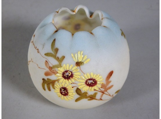 Small Vintage Art Glass Vase 2.5'