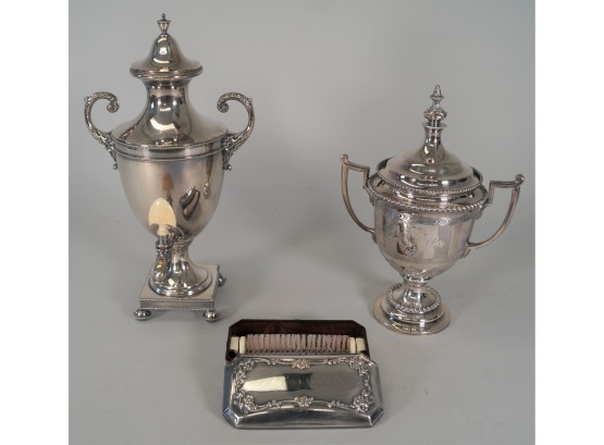 Lot Of 3 Silverplate Items