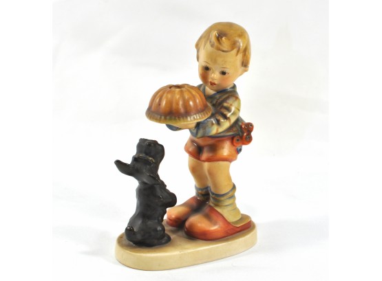 Vintage MJ Hummel Germany Boy With Dog Porcelain Figurine Old Mark
