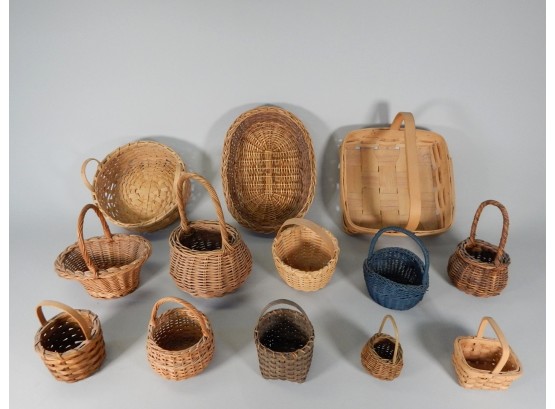 Lot 13 Small Woven Baskets