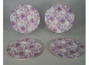 Set Of Four Royale Garden 8' Plates