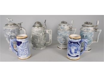 Lot Of Decorative Steins