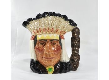 Vintage 1966 Royal Doulton Large Character Mug Indian