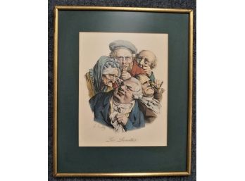Framed Reproduction Print Of L. Boilly 'Les Lunettes' C.1823