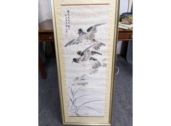 Chinese Watercolor Of Birds