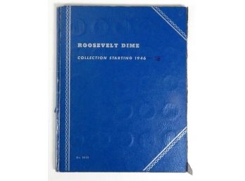 Whitman Roosevelt Dimes Collection Partial Folder With Coins