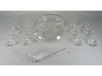 Glass Punch Bowl Set