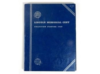 Whitman 1956 Lincoln Memorial Cent Collection Folder With Coins