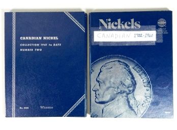 Lot 2 Whitman Canadian Nickels Collection Folders With Coins