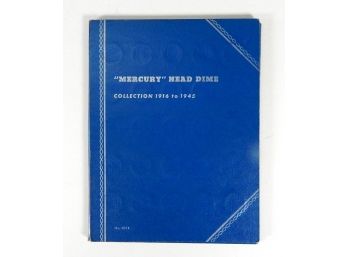 Whitman Mercury Head Dimes Collection Folder With Coins