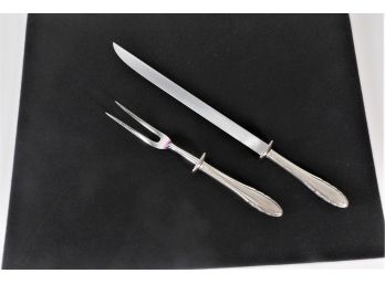Gorham Sterling Handled Fork/knife Carving Set