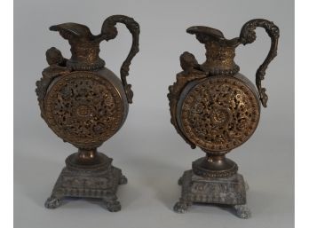 Metal Figural Urns