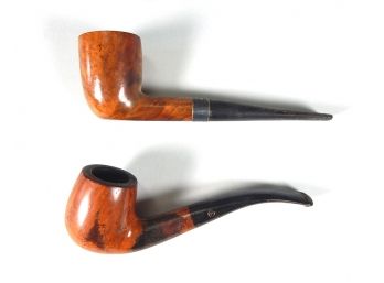 Lot 2 Estate Briar Pipes Sterling Band