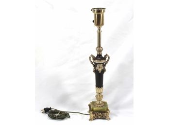 Art Deco Rembrandt Masterpieces Table Lamp With Onyx