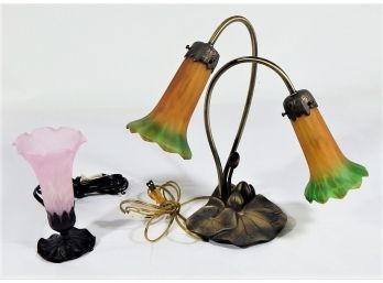 Two Art Nouveau Lamps