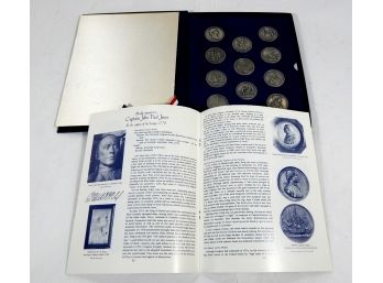 US Mint 1973 America's First Medals -11 Pewter Medal Coin Set & Booklet
