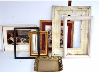 Lot 7 Antique/ Vintage Wooden Picture Frames