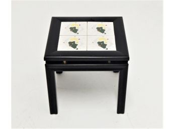 MCM The Tilers Black Lacquer Side Table