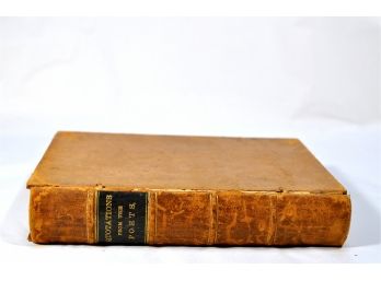 Antique 1863 Civil War Time Book  Leather Binding