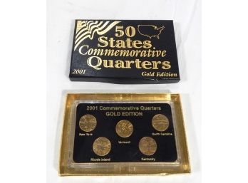 2001 -50 States Commemorative Quarters Set Gold Edition