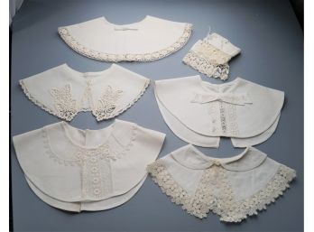 Lot Of 1950's  Ladies Cotton & Lace Collars, Cuffs