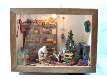 Santa's Workshop Doll House Illuminated Diorama