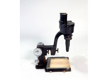 Vintage Bausch & Lomb Microscope With Wooden Box