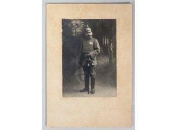 WWI 1914 PRUSSIAN OFFICER Photograph With Inscription