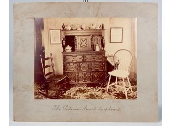 Antique Cabinet Photo ' The Putnam Court Cupboard' T. Clark Boston